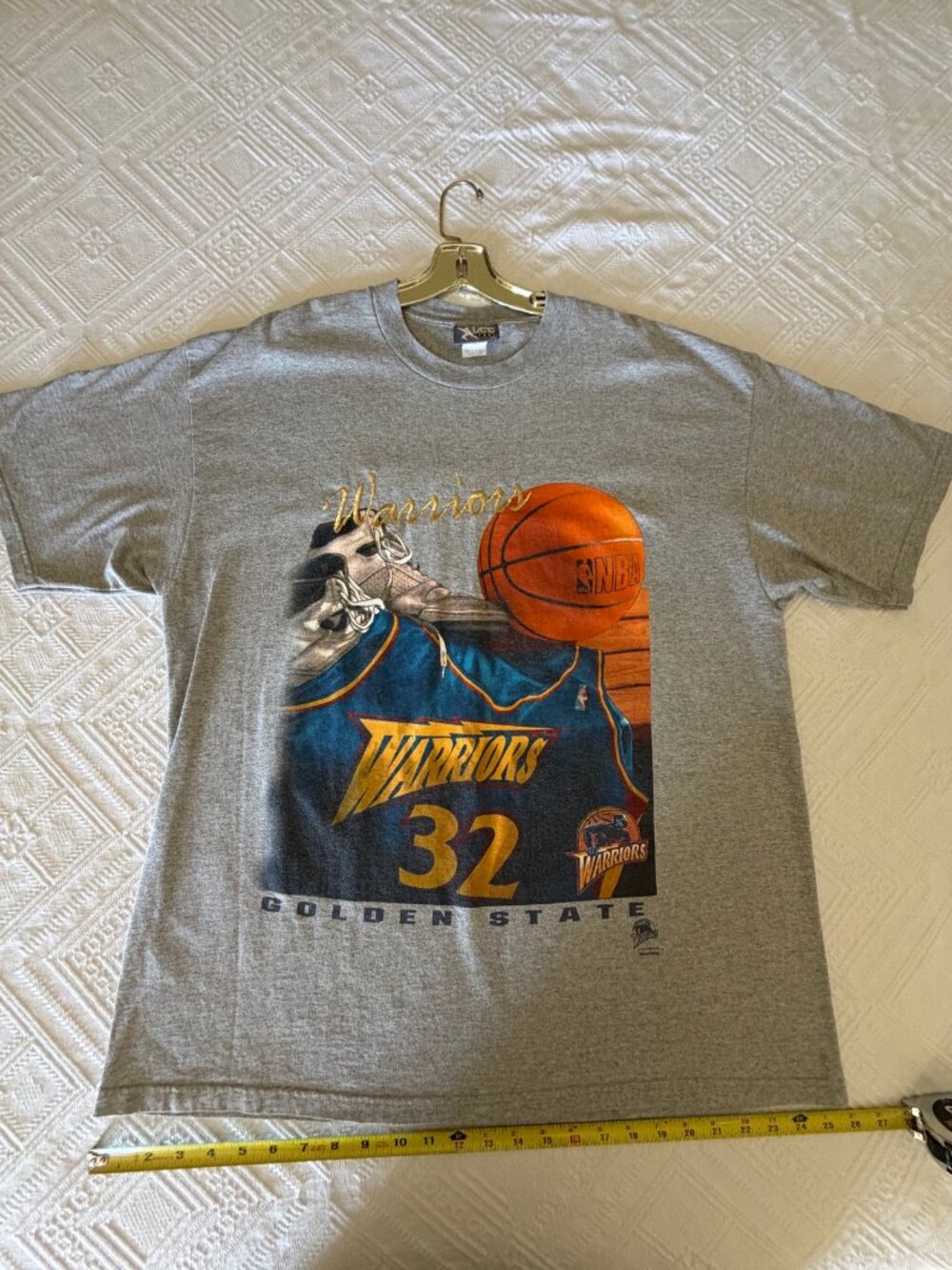 Vintage Lee Sport Golden State Warriors 32 Tee XXL Gray